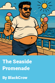 Book cover for The Seaside Promenade, a weight gain story by BlackCrow
