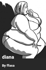 Book cover for Diana, a weight gain story by Ffasa