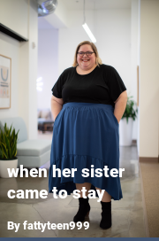 Book cover for When her sister came to stay, a weight gain story by MoobDaddy