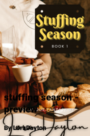 Book cover for Stuffing season - preview, a weight gain story by LoraDayton