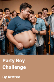 Book cover for Party Boy Challenge, a weight gain story by Rrrtree