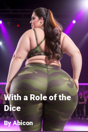 Book cover for With a Role of the Dice, a weight gain story by Abicon