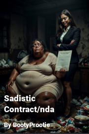 Book cover for Sadistic Contract/nda, a weight gain story by BootyProotie