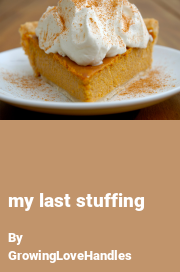 Book cover for My last stuffing, a weight gain story by GrowingLoveHandles