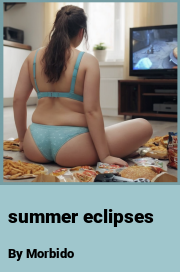 Book cover for Summer eclipses, a weight gain story by Morbido