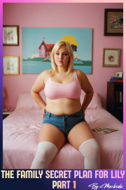 Book cover for The Family Secret Plan for Lily - Part 1, a weight gain story by Morbido