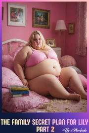 Book cover for The Family Secret Plan for Lily - Part 2, a weight gain story by Morbido