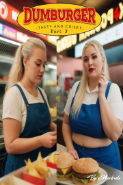 Click to start reading Book cover for Dumburger - Tasty and Cripsy - Part 3, a weight gain story by Morbido
