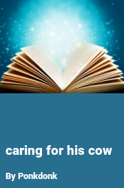 Book cover for Caring for his cow, a weight gain story by Ponkdonk
