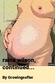 Book cover for Raina wilson, continued..., a weight gain story by Growingsofter