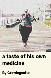 Book cover for A taste of his own medicine, a weight gain story by Growingsofter