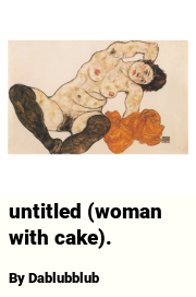Book cover for Untitled (woman with cake)., a weight gain story by Dablubblub