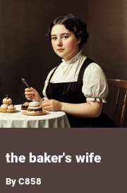 Book cover for The baker's wife, a weight gain story by C858