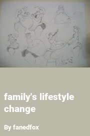 Book cover for Family's lifestyle change, a weight gain story by Fanedfox