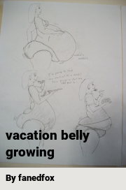Book cover for Vacation belly growing, a weight gain story by Fanedfox