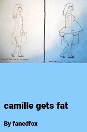 Book cover for Camille gets fat, a weight gain story by Fanedfox