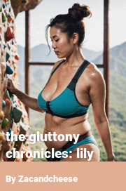 Book cover for The gluttony chronicles: lily, a weight gain story by Zacandcheese