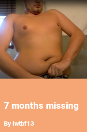 Book cover for 7 Months Missing, a weight gain story by SkinnyFatGuy