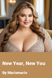 Book cover for New Year, New You, a weight gain story by Mariomario