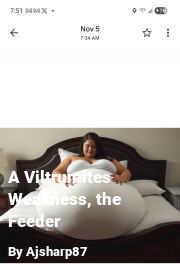 Book cover for A Viltrumites Weakness, the Feeder, a weight gain story by Ajsharp87