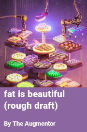 Book cover for Fat is beautiful (rough draft), a weight gain story by The Augmentor