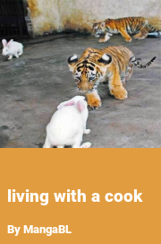 Book cover for Living with a cook, a weight gain story by MangaBL