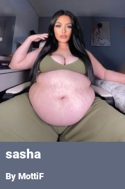 Book cover for Sasha, a weight gain story by MottiF