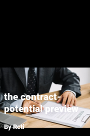 Book cover for The contract- potential preview, a weight gain story by Rcti