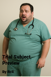 Book cover for Trial Subject Preview, a weight gain story by Rcti