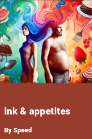 Book cover for Ink & appetites, a weight gain story by Speed
