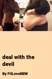 Book cover for Deal with the devil, a weight gain story by FitLoveBBW