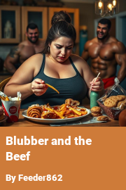 Book cover for Blubber and the Beef, a weight gain story by Feeder862