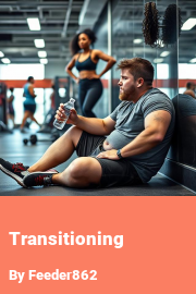 Book cover for Transitioning, a weight gain story by Feeder862
