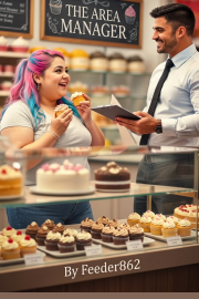 Book cover for The Area Manager, a weight gain story by Feeder862