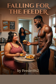 Book cover for Falling for the Feeder, a weight gain story by Feeder862