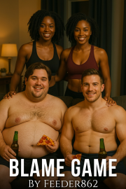 Book cover for Blame Game, a weight gain story by Feeder862