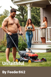 Book cover for Unfaithful, a weight gain story by Feeder862