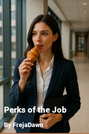 Book cover for Perks of the Job, a weight gain story by FrejaDawn
