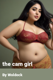 Book cover for The cam girl, a weight gain story by Woldock
