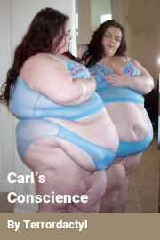 Book cover for Carl’s Conscience, a weight gain story by Terrordactyl
