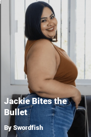 Book cover for Jackie Bites the Bullet, a weight gain story by Swordfish