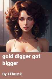 Book cover for Gold digger got bigger, a weight gain story by TEDruck