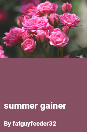 Book cover for Summer gainer, a weight gain story by Fatguyfeeder32