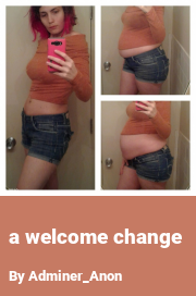 Book cover for A Welcome Change, a weight gain story by Adminer_Anon