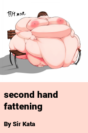 Book cover for Second hand fattening, a weight gain story by Sir Kata