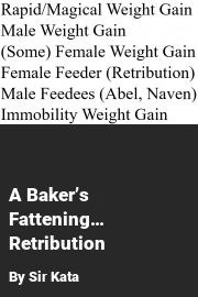 Book cover for A Baker’s Fattening… Retribution, a weight gain story by Sir Kata