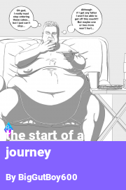 Book cover for The start of a journey, a weight gain story by BigGutBoy600
