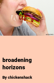 Book cover for Broadening horizons, a weight gain story by Chickenshack