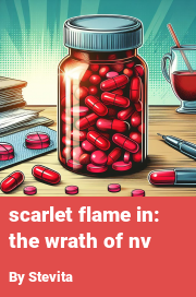 Book cover for Scarlet flame in: the wrath of nv, a weight gain story by Stevita