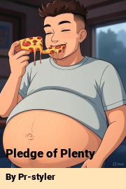 Book cover for Pledge of Plenty, a weight gain story by Pr-styler
